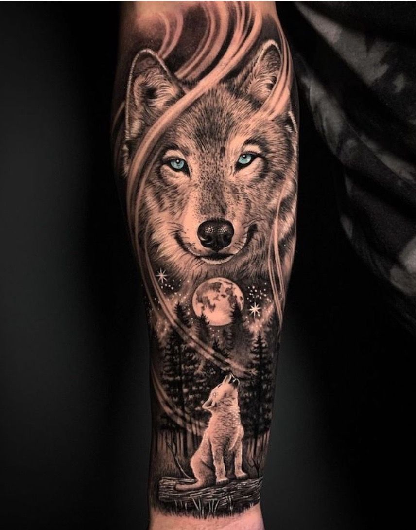 Pin On Tattoos In 2024 Wolf Tattoo Sleeve Wolf Tattoos Men Wolf Tattoos