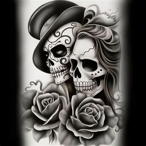 Pingl Sur Catrina Skulls Tatoo