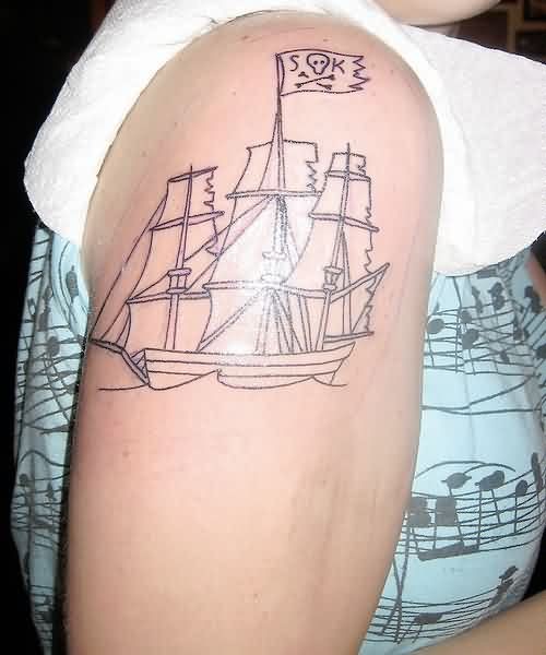 Pirate Ship Tattoos Designs Ideas And Meaning Tattoos For You