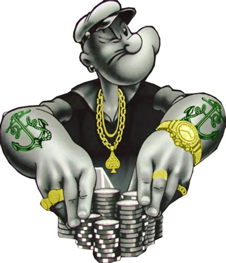 Popeye Gangsta Psd Official Psds Cartoon Photo Cartoon Tattoos