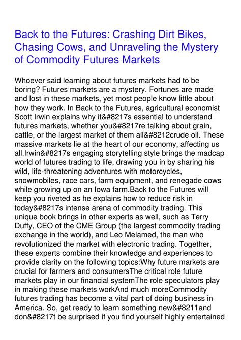 Ppt Pdf Download Back To The Futures Crashing Dirt Bikes Chasing Ppt Pdf Download Back To The Futures Crashing Dirt Bikes Chasing