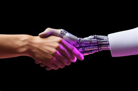 Premium Ai Image Harmony In Collaboration Robot Ai And Humans Premium Ai Image Harmony In Collaboration Robot Ai And Humans