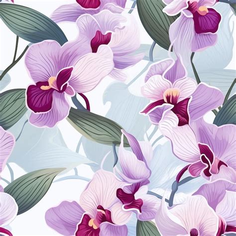 Premium Ai Image Orchid Enchantment Unveiled Seamless Beauty