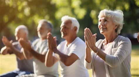 Premium Ai Image Senior Citizens Embracing Active Aging Through Exercise Premium Ai Image Senior Citizens Embracing Active Aging Through Exercise