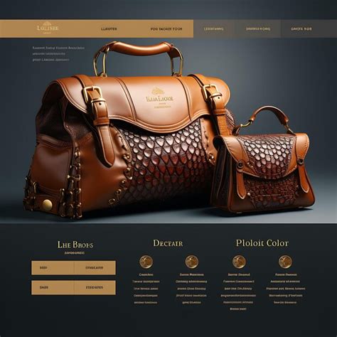 Premium Ai Image Set Of Luxury Leather Goods Banner Ads High End And