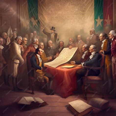 Premium Photo Historical Moment Of Mexican Independence Proclamation