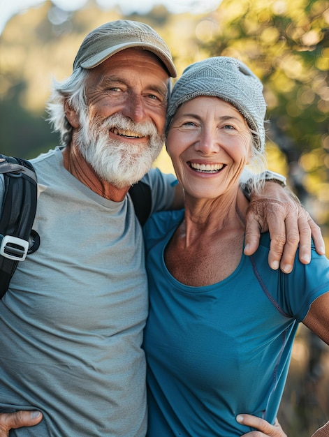 Premium Photo Joyful Senior Fitness Couple Embracing Life Through Premium Photo Joyful Senior Fitness Couple Embracing Life Through