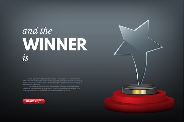 Premium Vector Winner Award Victory In Competition Or Business