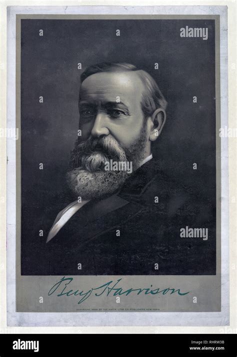 President Benjamin Harrison Stock Photo Alamy