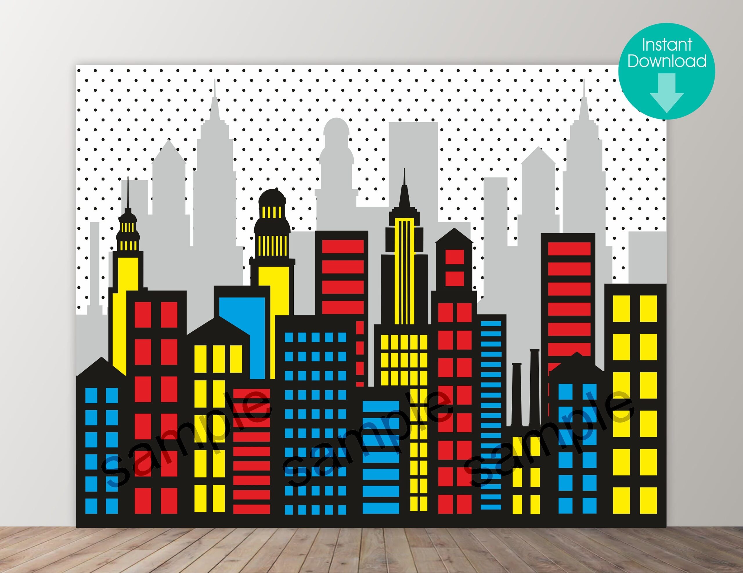 Printable Superhero Buildings Free Printable