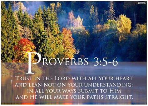 Proverbs 3 5 6 Proverbs Pinterest