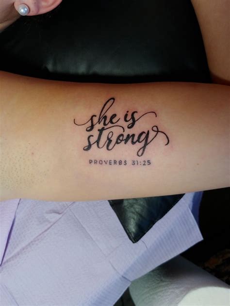 Proverbs 31:25 Tattoo Ideas & Inspiration