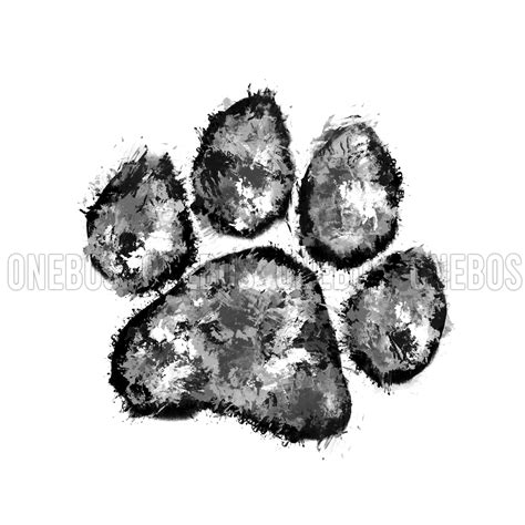 Realistic Dog Paw Prints