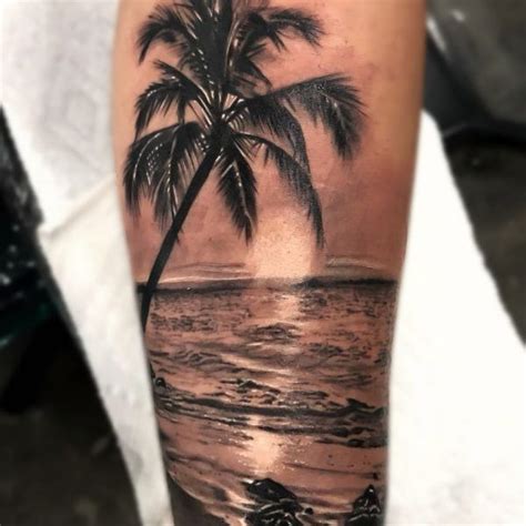 Realistic Palm Tree Tattoos