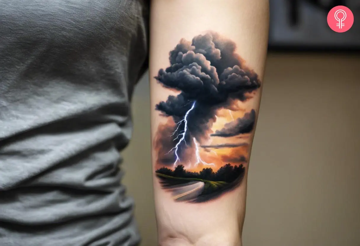 Realistic Storm Tattoos