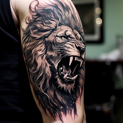 Roaring Lion Tattoo