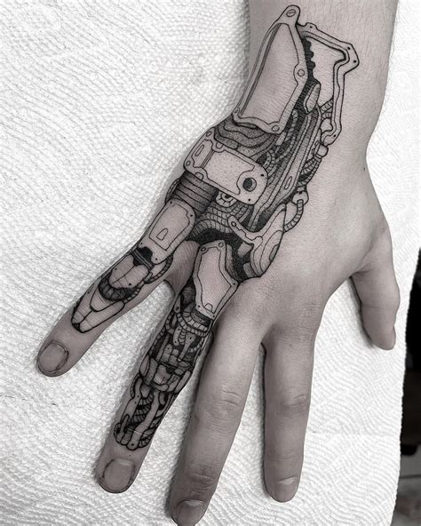 Robot Tattoo Hand Tattoos For Guys Hand Tattoos Hand And Finger Tattoos