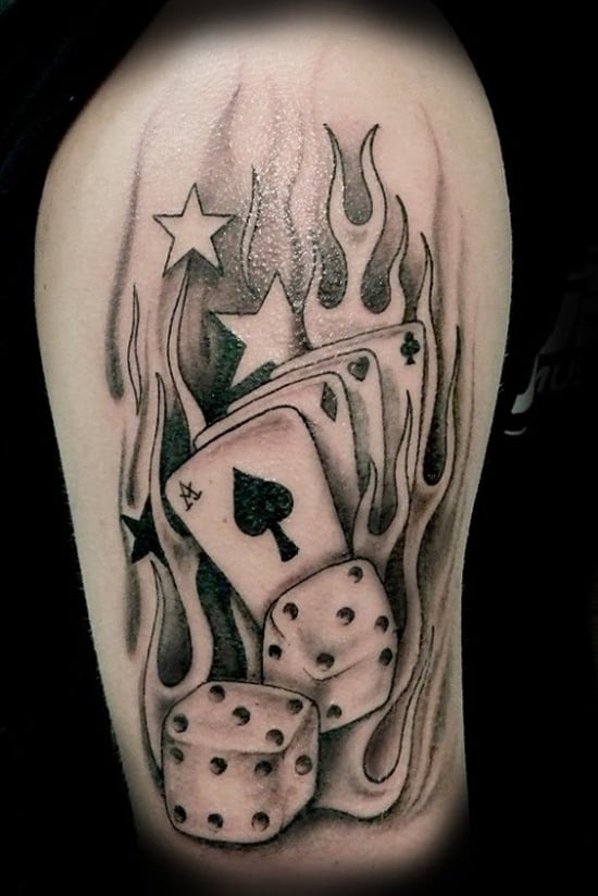 Roll The Dice Tattoo By Constantxgrind Dice Tattoo Pretty Tattoos