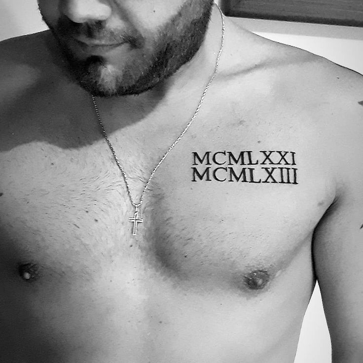 Roman Numeral Chest Tattoos: Timeless Ink Ideas