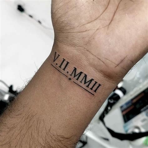 Roman Numeral Wrist Tattoo Ideas & Inspiration