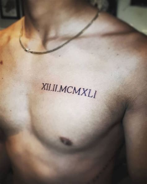 Roman Numerals Chest Tattoo: Bold Design Ideas & Meaning