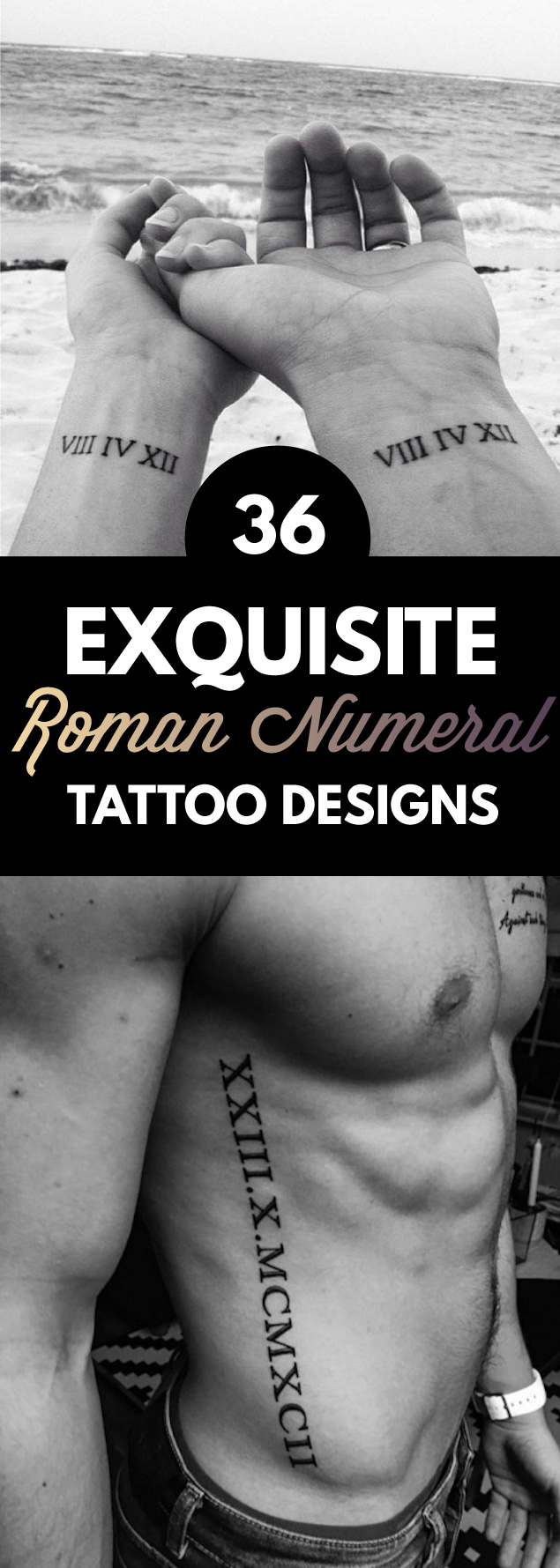 Roman Numerals Tattoo Designs Shoulder