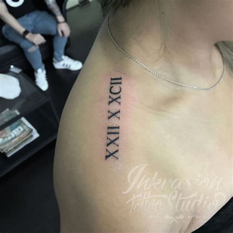 Roman Numerals Tattoo Inkvasion Tattoo Studio Singapore