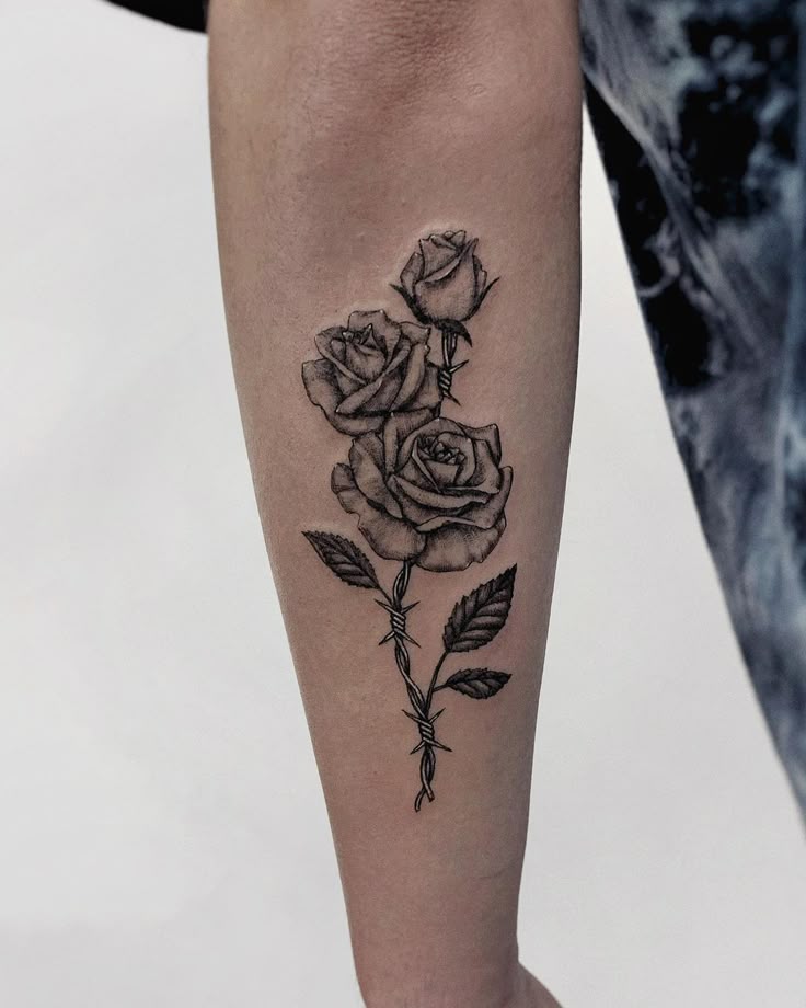Rose and Barbed Wire Tattoo: Meaning and Design Ideas
