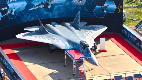 Russia Launches Next Generation Su 57 Felon Fighter Jet Youtube