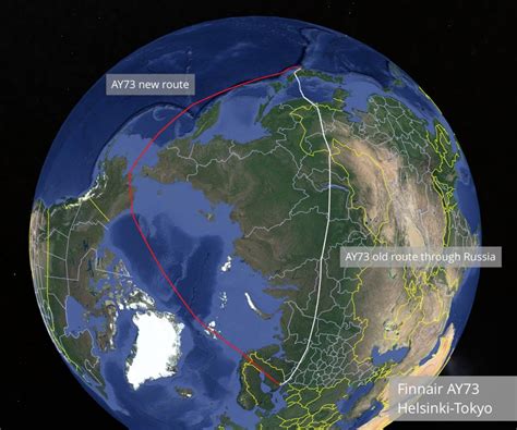 Russian Roundabout How Flights Are Avoiding Russian Airspace
