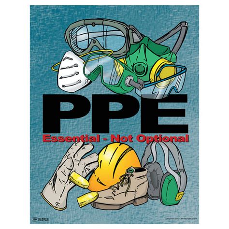 Safety Poster Ppe Essential Not Optional Cs772367