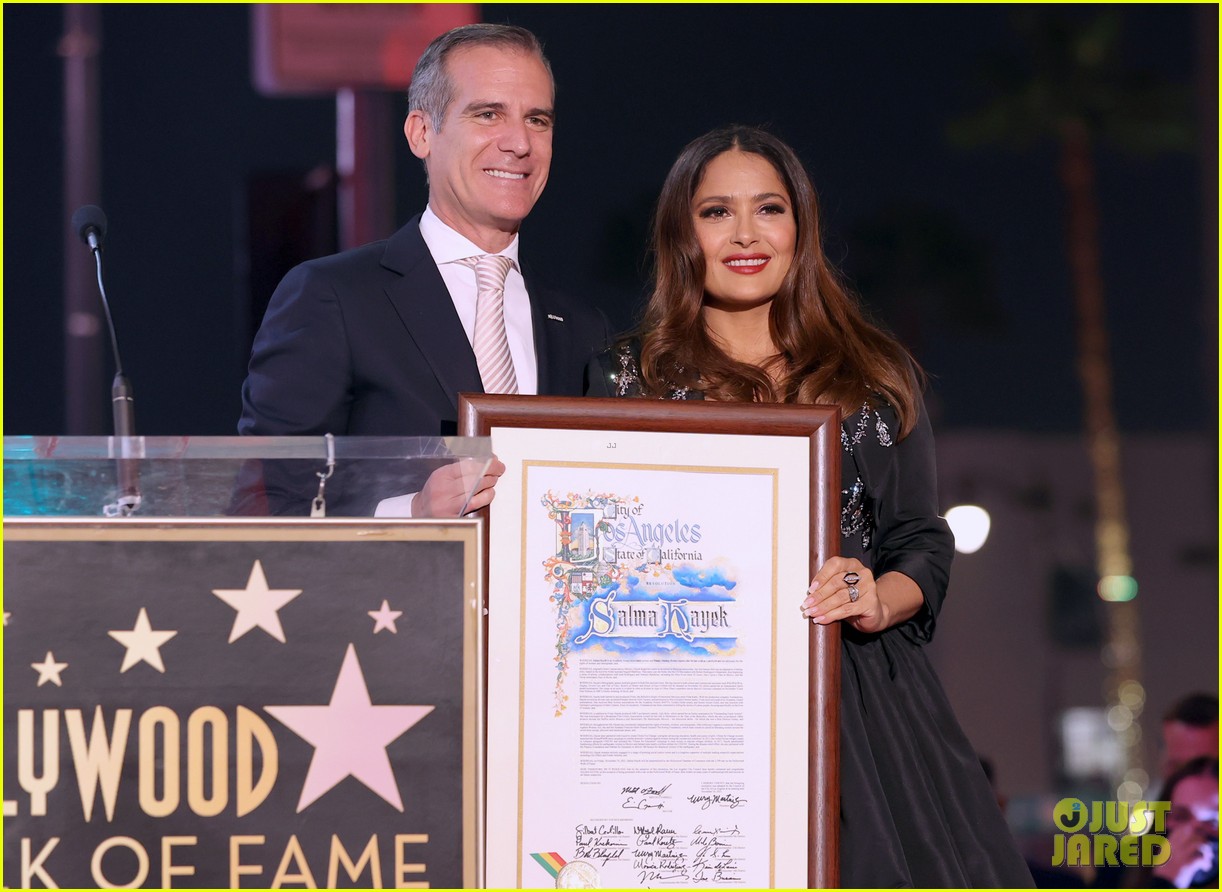Salma Hayek Walk Of Fame Ceremony Photos And Premium High Res Pictures