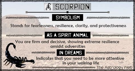 Scorpion Meaning And Symbolism The Astrology Web Dream Symbols