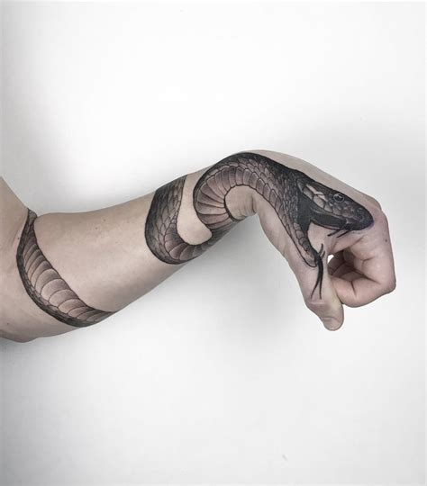 Serpent Tattoo By Instagram Com Andrew Borisyuk Around Arm Tattoo