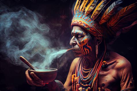 Shaman Ayahuasca Ecuador Amazon Smoke People Magician In Ecuadorian
