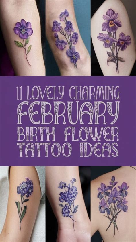 Share 74 February Birth Flower Tattoo Ideas Latest In Coedo Com Vn
