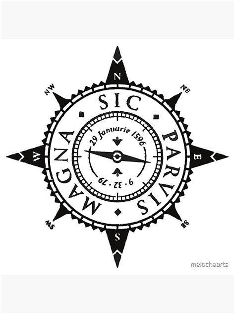 Sic Parvis Magna Leinwanddruck Von Melochearts Redbubble