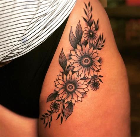 Side Hip Tattoos Hip Thigh Tattoos Vine Tattoos Dope Tattoos For