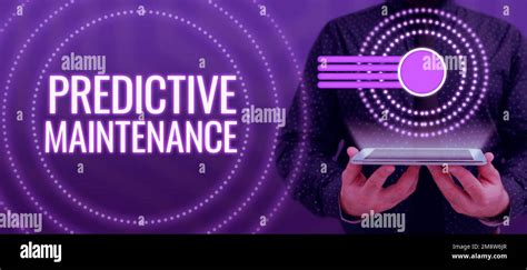 Sign Displaying Predictive Maintenance Business Approach Predict When