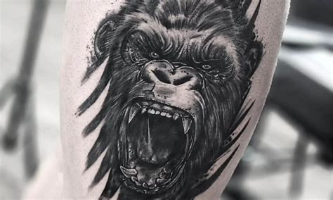 Silverback Gorilla Tattoos