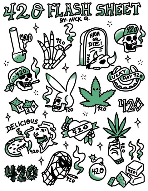 Simple 420 Tattoo Ideas: Quick & Creative Designs