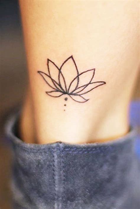 Simple Lotus Flower Tattoo