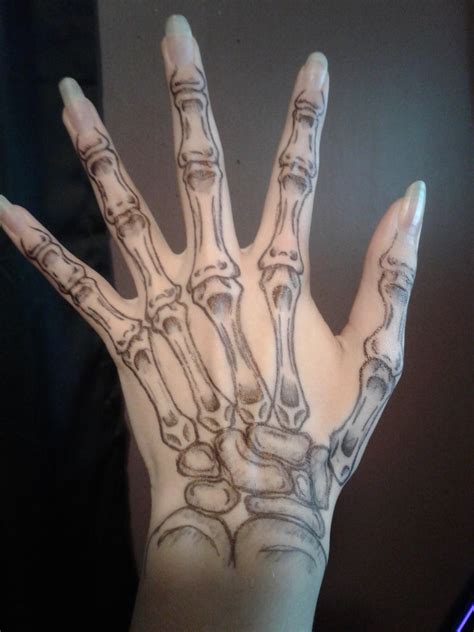 Skeleton Hand Pen Tattoo By Sithilia1 On Deviantart