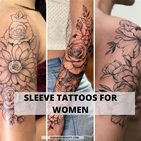 Sleeve Tattoos Designs Black And Grey For Girls
