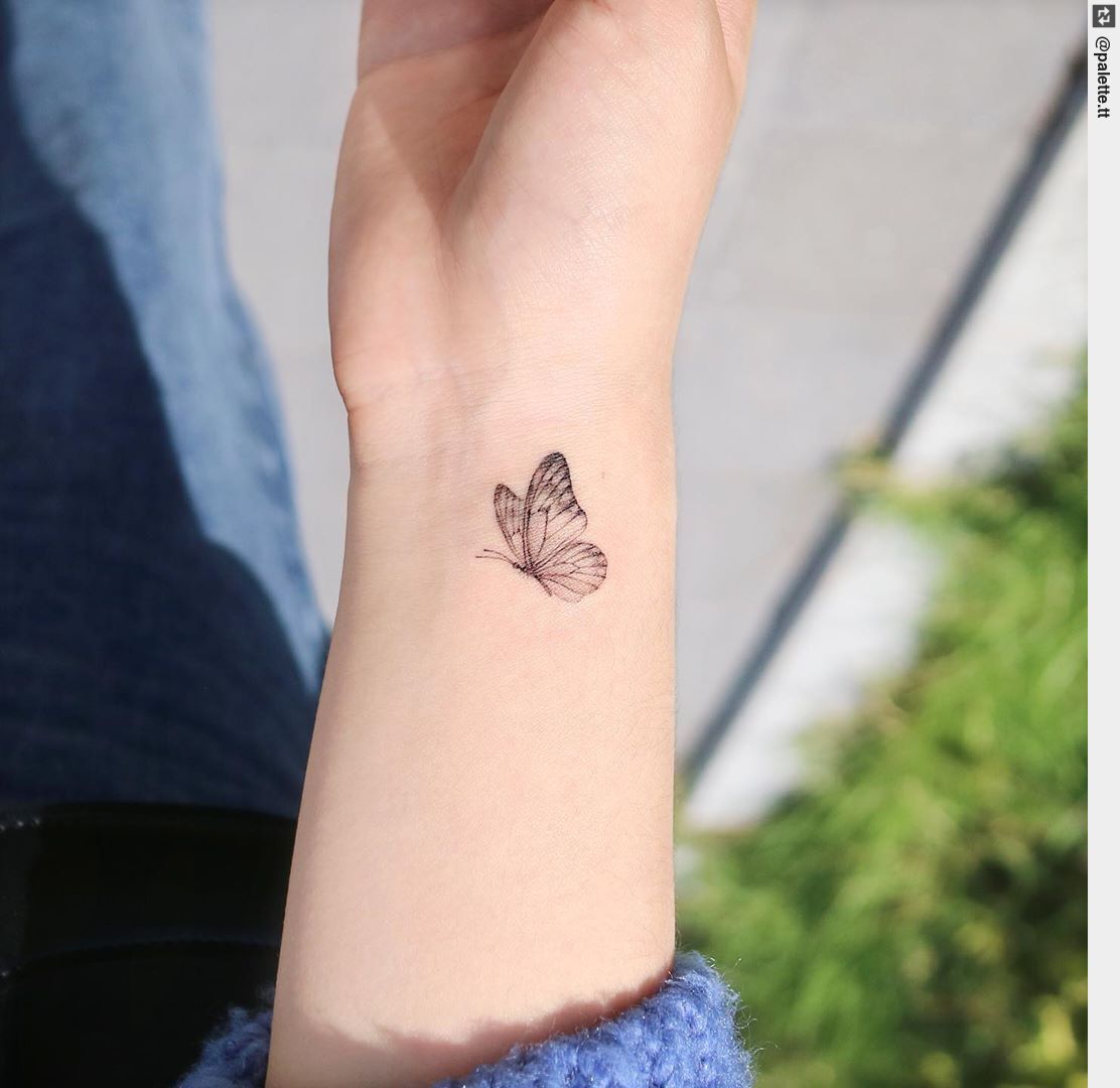 Small Butterfly Wrist Tattoos
