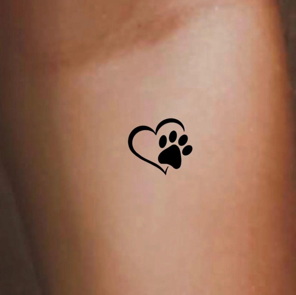 Cute Small Dog Paw Tattoo Ideas for Pet Lovers