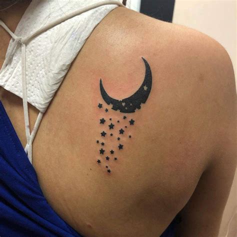 Small Moon And Stars Tattoo Ideas: Minimalist Celestial Designs