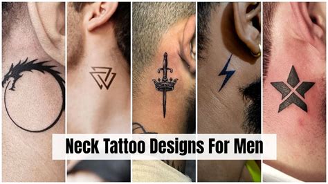 Small Neck Tattoo Designs For Men Photos
