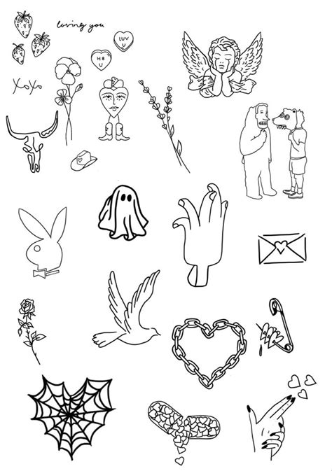 Small Tattoo Flash Sheet Ideas: Quick & Trendy Designs