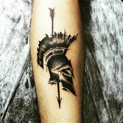 Spartan Helmet Tattoo Ideas: Bold Designs for Warriors
